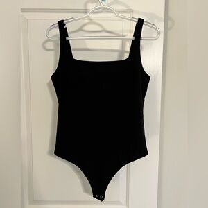 Black Sleeveless Bodysuit